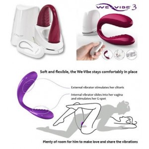 We-Vibe 3  (czerwony) - wibrator dla par